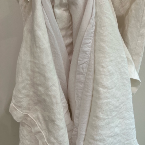 POSSE aus white linen button down dress S - Picture 5 of 6